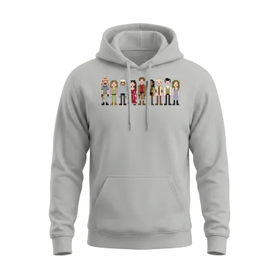 Firefly Cast Cross Stitch Unisex Hoodie - Ash