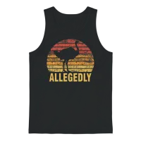 Allegedly Funny Ostrich Unisex Tank Top - Black – 1