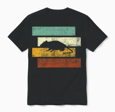 Mouse Retro Unisex T-Shirt - Black