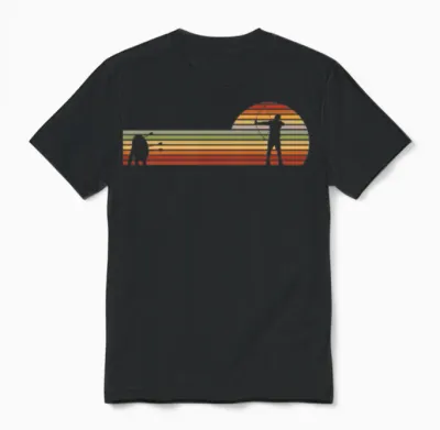 Retro Archery Unisex T-Shirt - Black