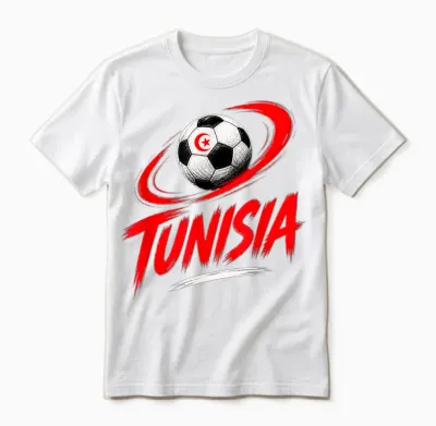 Tunisie Football Vibes été Unisex T-Shirt - White