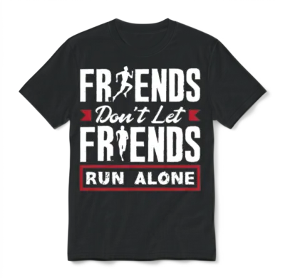 Friends Don't Let Friends Walk Alone Unisex T-Shirt - Black