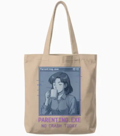 Parenting.exe – No Crash Today Tote Bags - Natural