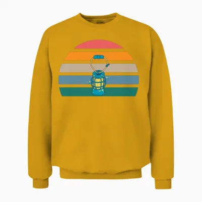 Retro Oil Lamp Unisex Sweatshirt - Gold
