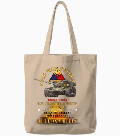 2nd Armored Division Garlstedt Germany M60a1 Tote Bags - Natural