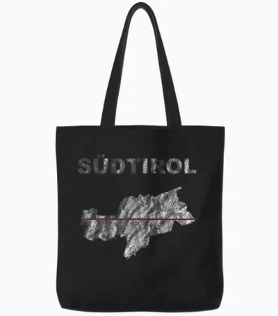 South Tyrol South Tyrolean Tirol Tote Bags - Black