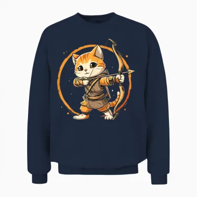 Archery for Men, Women and Kids T-Shirt, Black Unisex Sweatshirt - Navy