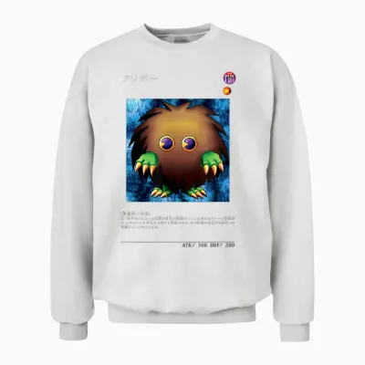 Yu-Gi-Oh! Battle Merch Papl1456 Von Kuriboh Mit Grafik-Gaming-Kartenmotiv Unisex Sweatshirt - White