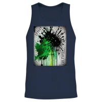 Street Culture Grunge Style Unisex Tank Top - Navy – 2