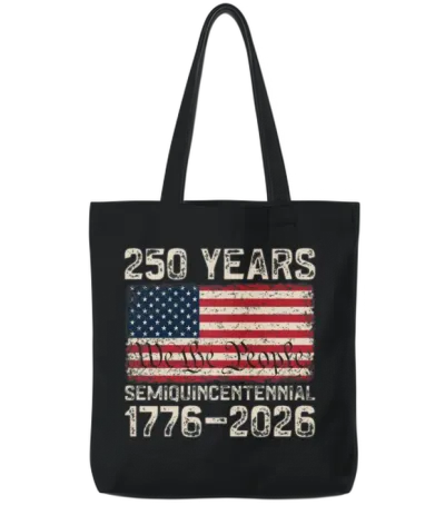250 Years American Anniversary Us America 250th Tote Bags - Black