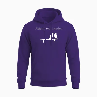 Attempted Murder Unisex Hoodie - Purple