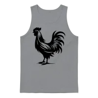 Cute Cock Pedigree Cock Large Plumage Unisex Tank Top - Sport Grey – 1