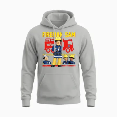 Children's T-Shirt Fireman Sam - Allzeit Bereit Unisex Hoodie - Ash