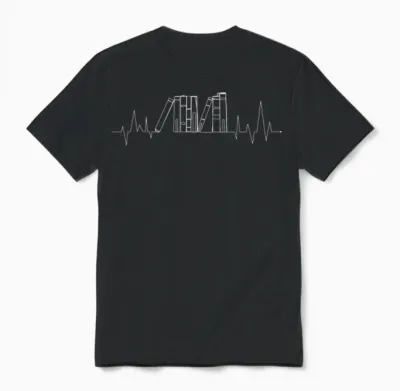 Book Reading Woman T-Shirt, Black, S Unisex T-Shirt - Black