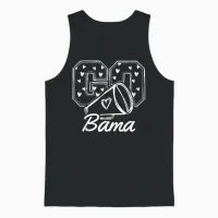 Alabama State Vintage Lover Men Women & Unisex Tank Top in Black - 1
