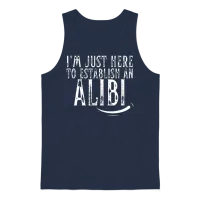 Offensive Funny Unisex Tank Top - Navy – 1