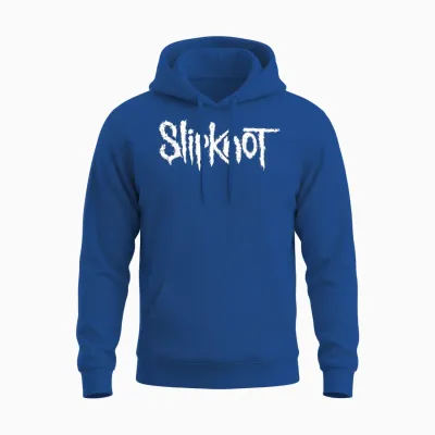 Slipknot Offizielles Logo T-Shirt - Herren, Unisex Kinder - Schwarz - Kurzarm - S - Klassische Passform - Einfarbig - Musik - Band-Fans, Klassisch, Unisex Unisex Hoodie - Royal