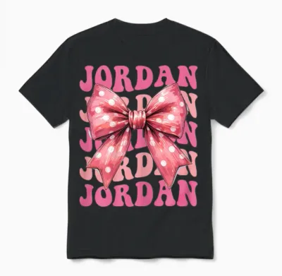 Jordan Knot Beautiful Aesthetic for Women and Girls Unisex T-Shirt - Black