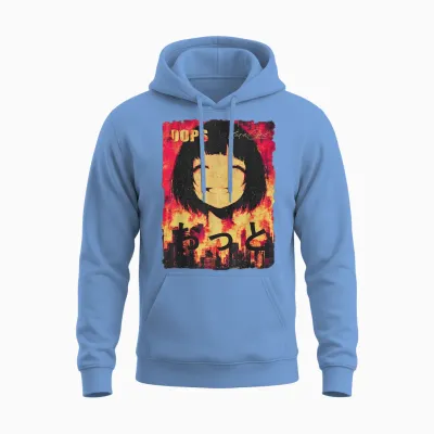 Japon Streetwear Cyberpunk Y2k Techwear Rétro Manga Anime Unisex Hoodie - Carolina Blue