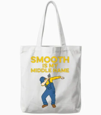 Funny Concrete Finisher Art Men Dad Cool Cement Tote Bags - White