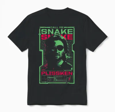 évadez-Vous De New York, Appelez-Moi Snake Plissken, Kurt Russell Unisex T-Shirt - Black