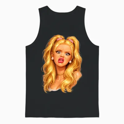 Lustiges Meme Gesicht Doll Face Sarkasmus Design Mit Love Unisex Tank Top - Black