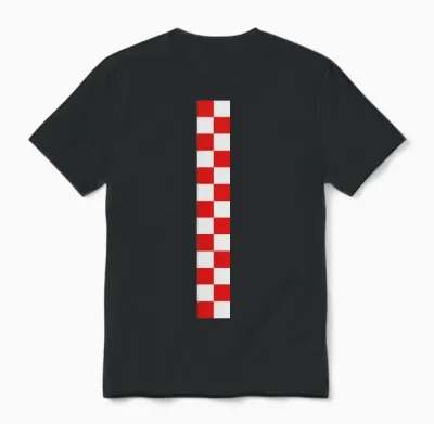 Croatia Sahovnica Arm Stripe Unisex T-Shirt - Black