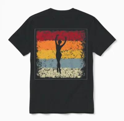 Ballett Retro Unisex T-Shirt - Black