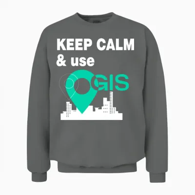 Gis Geographic Information System Unisex Sweatshirt - Graphite Heather