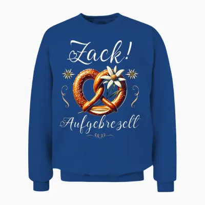 Women's Dirndl Shirt Suitable for Oktoberfest Unisex Sweatshirt - Royal