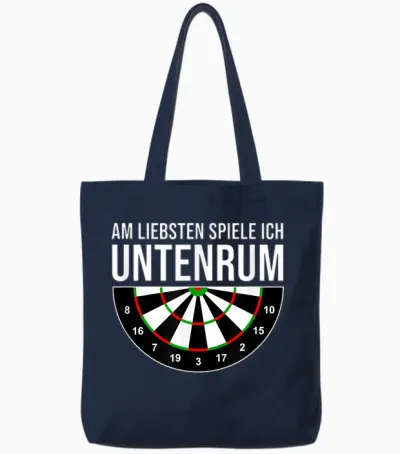 Dartspieler Darts Wm Steeldart Lustiger Spruch Dart Verein Tote Bags - Navy