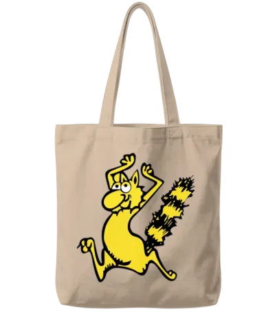 Fat Freddy's Cat Tote Bags - Natural