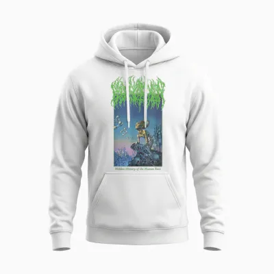Blood Incantation Official Merchandise - Hhothr Unisex Hoodie - White