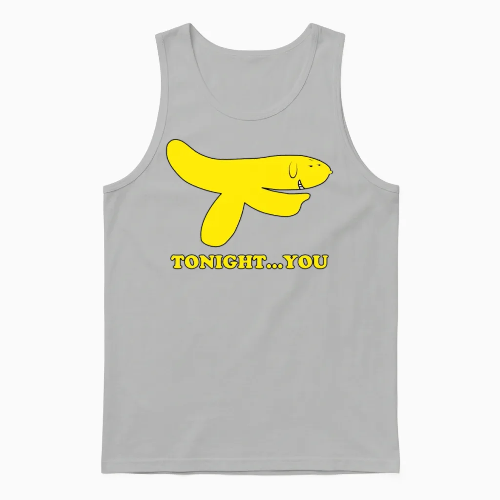 Hand Banana Unisex Tank Top in Ash