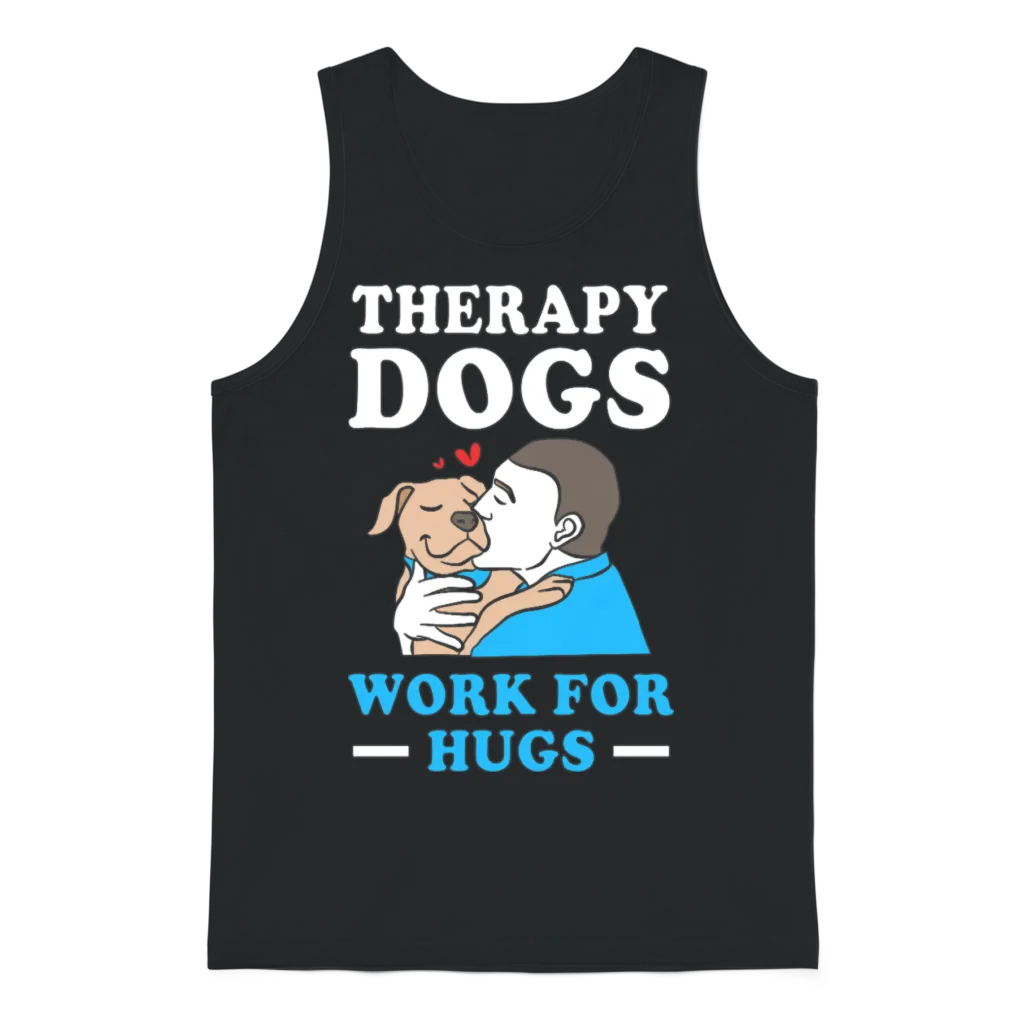 Therapy Dog Pet Therapist Dogs Unisex Tank Top - Black