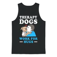 Therapy Dog Pet Therapist Dogs Unisex Tank Top - Black – 1
