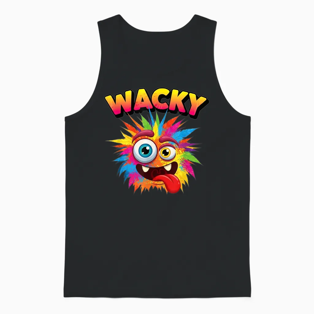 Wacky Outfit Unisex Tank Top in Black