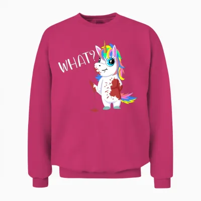 Funny Unicorn Gift Unisex Sweatshirt - Heliconia