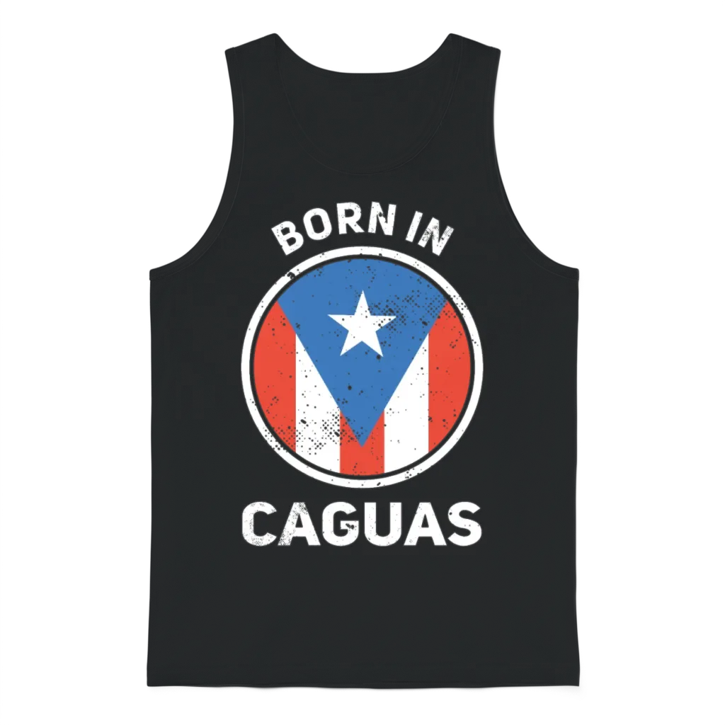 Puerto Rico Unisex Tank Top - Black