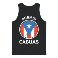 Puerto Rico Unisex Tank Top - Black – 1