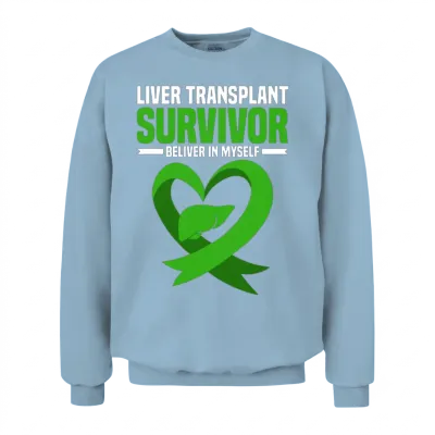 Liver Transplant Unisex Sweatshirt - Light Blue