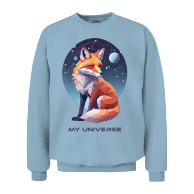 Space Animal Designs for Gifts Unisex Sweatshirt - Light Blue