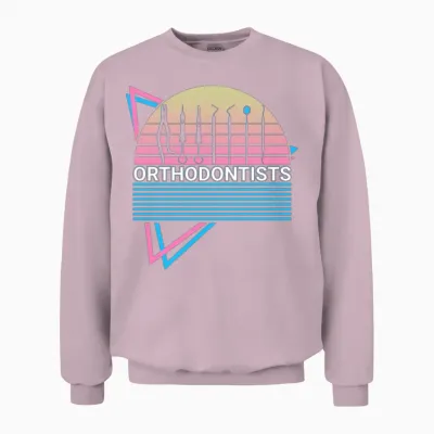 Orthodontists Orthodontics Retro Unisex Sweatshirt - Light Pink