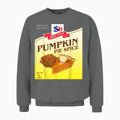 Pumpkin Pie Spice Halloween Costume Unique Fun Foodie Unisex Sweatshirt - Graphite Heather