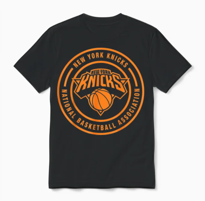 Nba - Kreislogo Der New York Knicks Unisex T-Shirt in Black