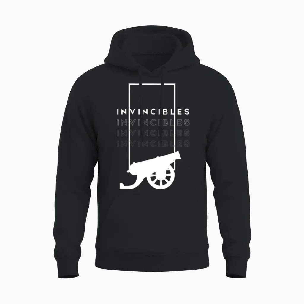 Invincible Gunnerz Arsenal Football Unisex Hoodie in Black