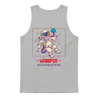 Astronaut Cartoon Art Unisex Tank Top - Ash – 1