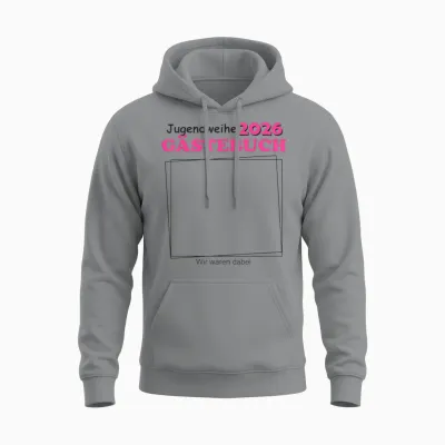 Jugendweihe 2026 Gästebuch Für Jugendliche Jungen Unisex Hoodie - Sport Grey