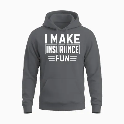 Funny Insurance Agent Broker Unisex Hoodie - Charcoal