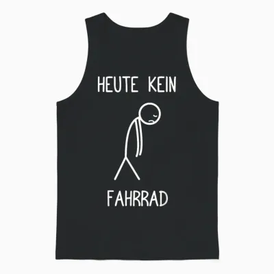 Heute Kein Fahrrad Mountainbike Mtb Unisex Tank Top - Black